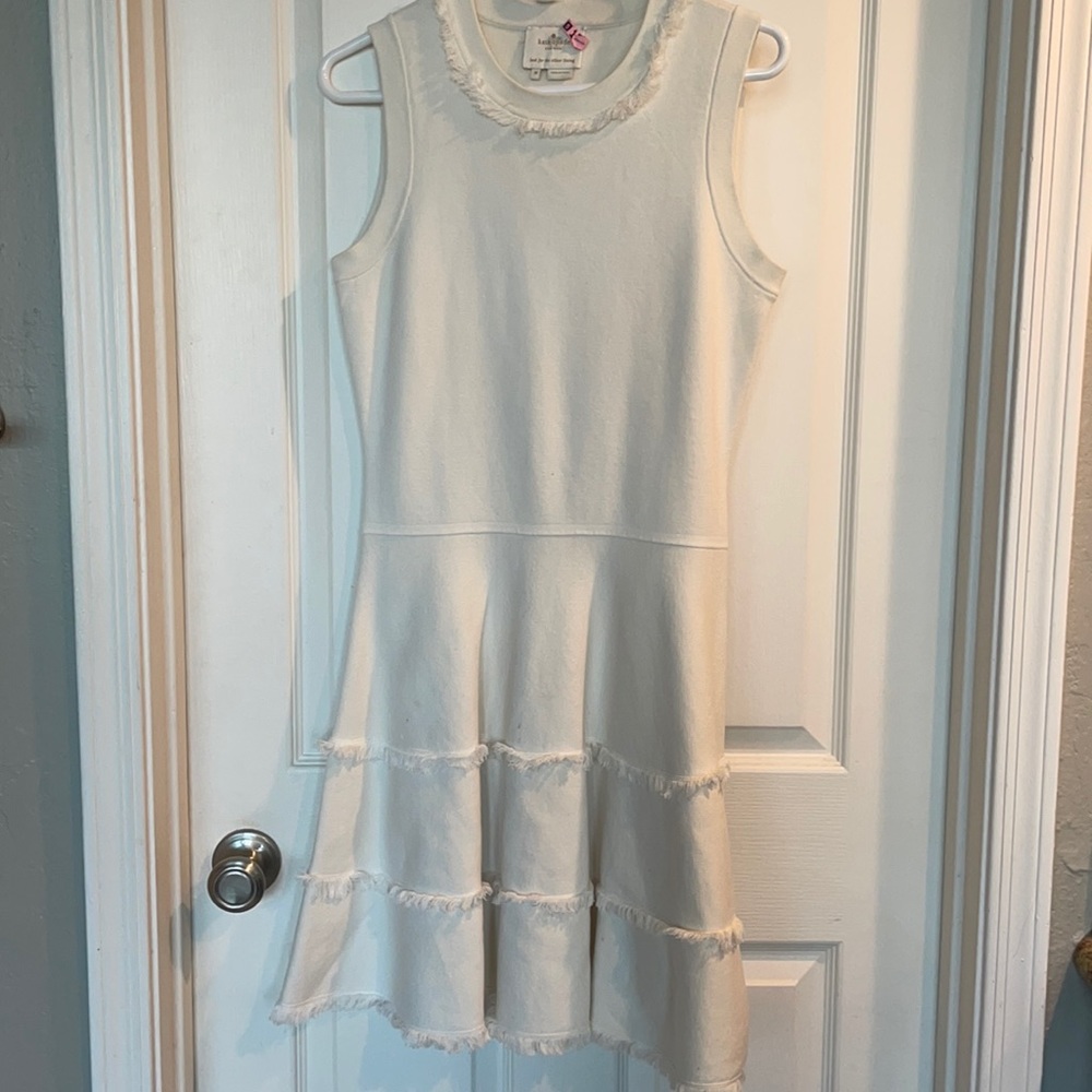 Kate Spade Fringe Trim Knit Dress